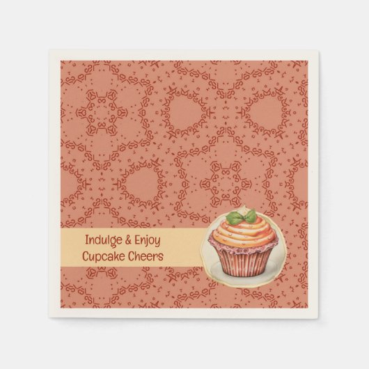 CupKuchen und Punkte Serviette (Vorderseite)