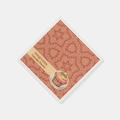 CupKuchen und Punkte Serviette (Ecke)