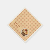 CupKuchen und Punkte Serviette (Ecke)