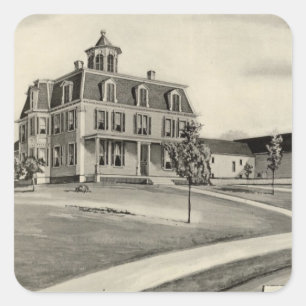 Cupola Farm Quadratischer Aufkleber