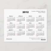 Cupolas 2012 Kalender Postkarte (Rückseite)