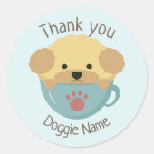 Cupoodle Runder Aufkleber (Vorderseite)