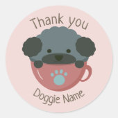 Cupoodle Runder Aufkleber (Vorderseite)