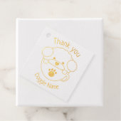 Cupoodle Wood Art Briefmarke Geschenkanhänger (Mit Box)