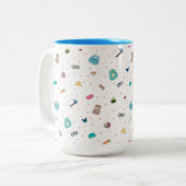 Cuppa die Lieblinge des Paddys - Kunst durch Irina Zweifarbige Tasse (Vorderseite Links)