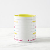 Cuppa Fun farbenfrohe gestreifte Candy Shushs! Tasse (Zentrum)