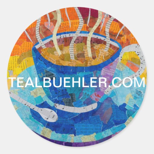 Cuppa Runder Aufkleber (Vorderseite)