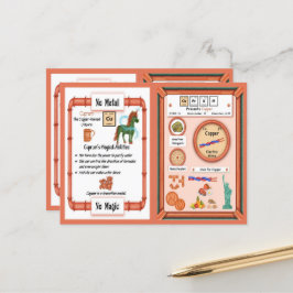 Cuprum - Kupfer Horn Unicorn Game Card Postkarte