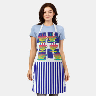 Cups And Stripes Novelty Geo Koch Schürze