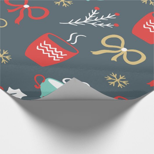 Cups Bugs Mistletoe und Brandzweige Geschenkpapier (Ecke)