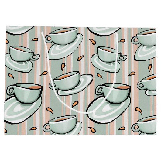 Cups Medley grüne Geschenktasche Große Geschenktüte (Rückseite)