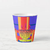 CUPS + Primärfarben Latte Tasse (Vorderseite)
