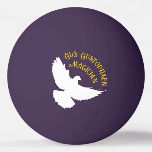 Cups und Ball Magician Trick Personalisiert Tischtennisball (Rückseite)