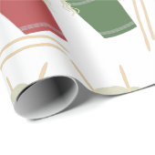 Cups von Ramen Noodles Chopsticks Gemustert Geschenkpapier (Rolleneckpunkt)