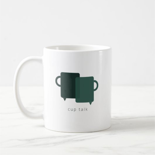 CupTalk Logo - Erhöhen Sie Ihren Sip, Shop jetzt! Kaffeetasse (Links)