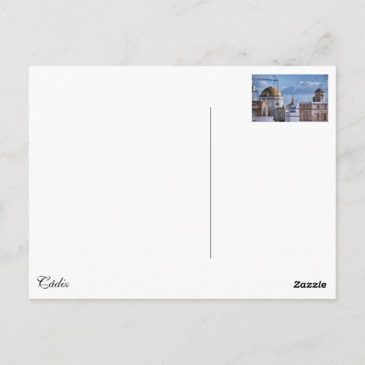 Cupulas de Cádiz Postkarte (Rückseite)