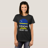 Curaao fordert, dass ich das Curaoan-Flaggendenkma T-Shirt (Vorne ganz)