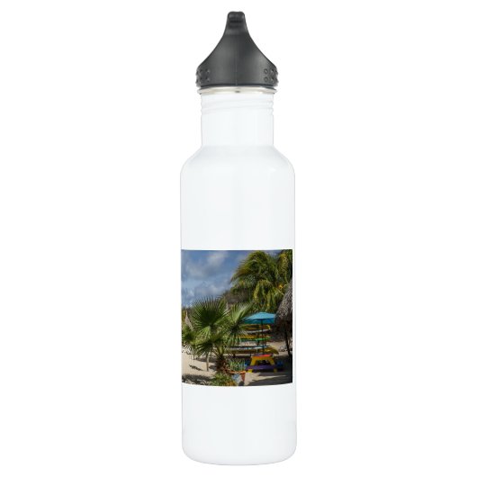Curacao Beach Design Edelstahlflasche (Rechts)