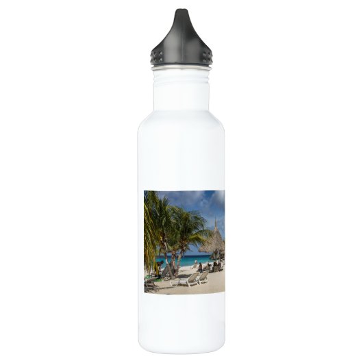 Curacao Beach Design Edelstahlflasche (Links)