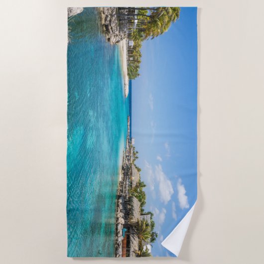 Curacao Beach Design Strandtuch (Vorderseite)