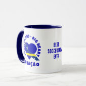 CURAÇAO Benutzerdefinierte beste Fußballmutter Tasse (Vorderseite Links)