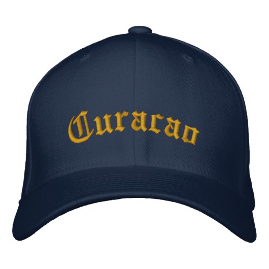 Curacao Bestickte Baseballkappe (Vorderseite)