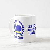 CURAÇAO Big Heart Fun Benutzerdefiniert 2026 Fußba Kaffeetasse (Vorderseite Links)