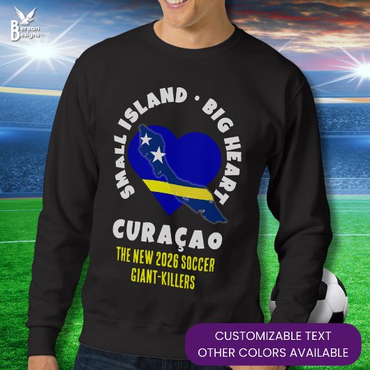 CURAÇAO Big Heart Fun Custom 2026 Fußball Sweatshirt