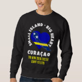CURAÇAO Big Heart Fun Custom 2026 Fußball Sweatshirt (Vorderseite)