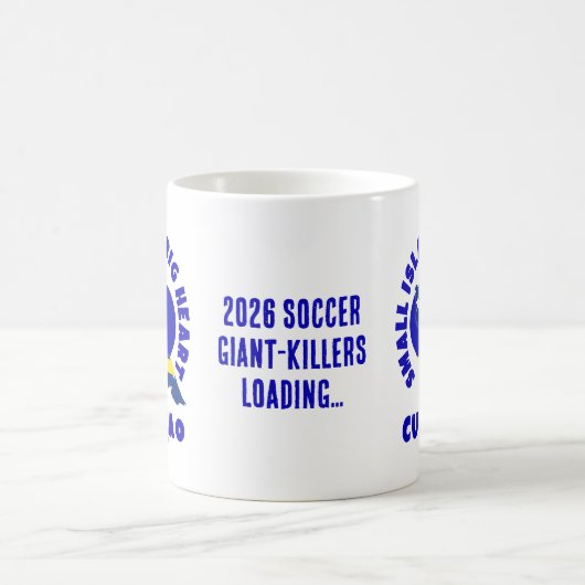 CURAÇAO Big Heart Fun Custom 2026 Soccer Kaffeetasse (Mittel)