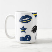 Curaçao Blue Wave Design Kaffeetasse (Links)