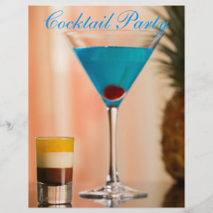 Curacao-Cocktail Flyer