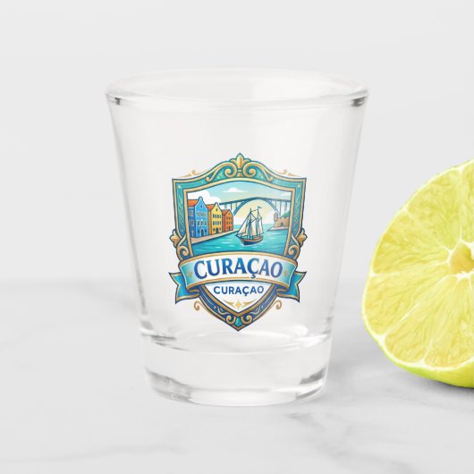 Curaçao Curaçao Schnapsglas (Vorderseite)