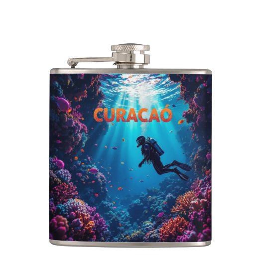 Curacao diver  flachmann (Vorderseite)