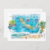 Curacao Dutch Antilles Caribbean Island Postkarte (Vorne/Hinten)