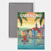 Curacao Dutch Caribbean Magnet (Vorderseite/Rückseite)