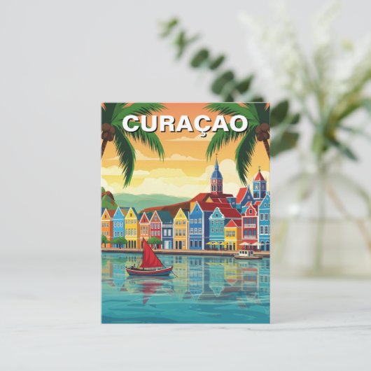 Curacao Dutch Caribbean Postkarte (Stehend Vorderseite)