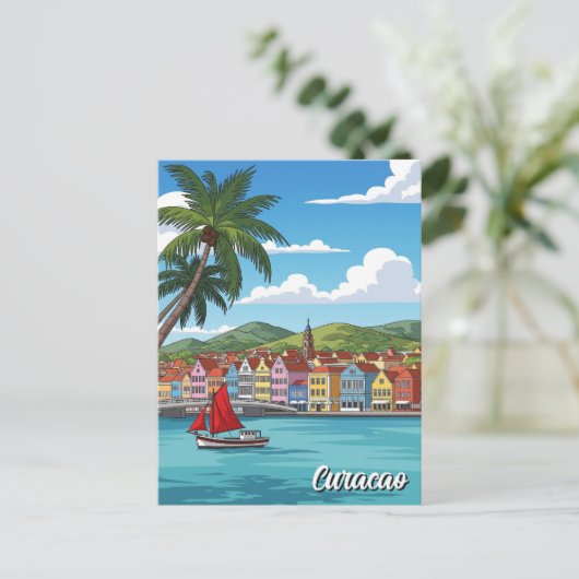 Curacao Dutch Caribbean Postkarte (Stehend Vorderseite)