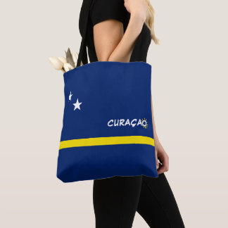 Curaçao-Fahne mit benutzerdefinierbarem Text Tasche