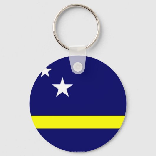 Curacao Fahne Souvenir Schlüsselanhänger (Vorderseite)