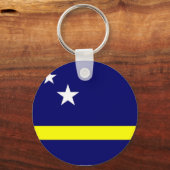 Curacao Fahne Souvenir Schlüsselanhänger (Vorderseite)