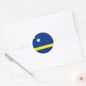 Curacao Flag CW Runder Aufkleber (Umschlag)
