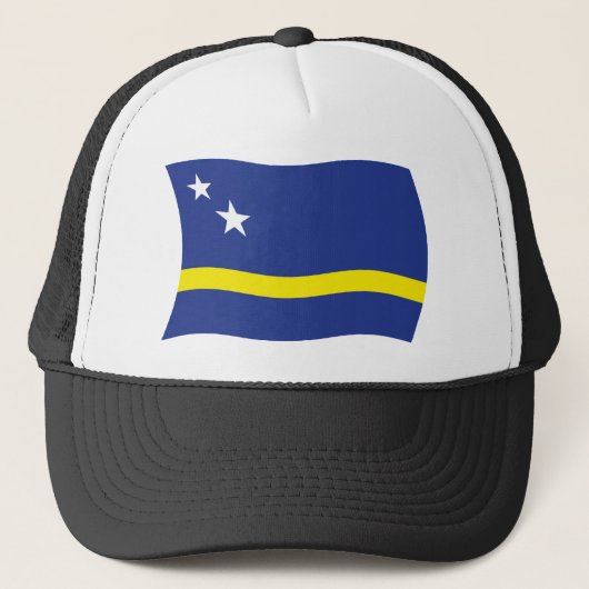 Curacao Flag Hat Truckerkappe (Vorderseite)