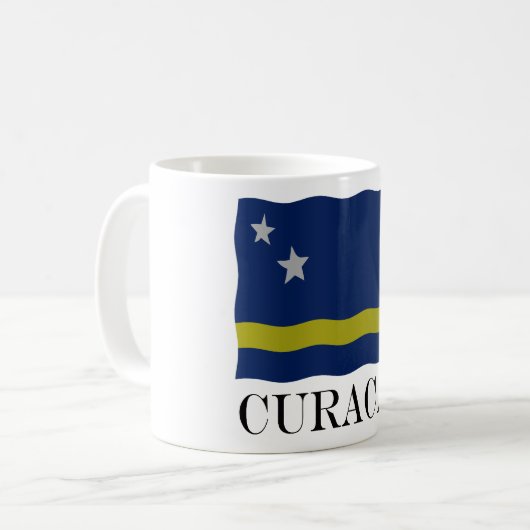 Curacao flag kaffeetasse (Vorderseite Links)