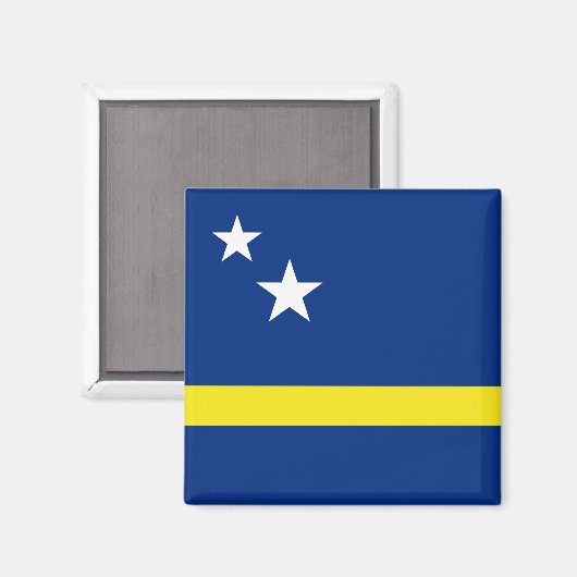 Curaçao Flag Magnet (Vorderseite/Rückseite)