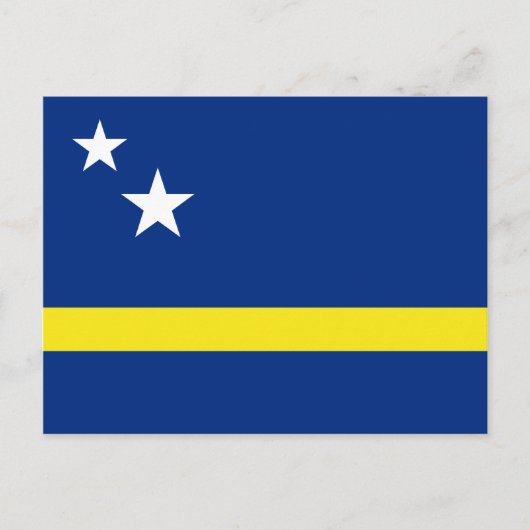 Curaçao Flag Postkarte (Vorderseite)
