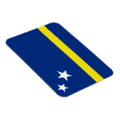 Curacao Flag Premium Magnet (Rechte Seite)