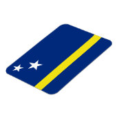 Curacao Flag Premium Magnet (Linke Seite)