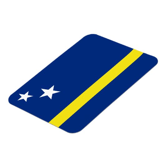 Curacao Flag Premium Magnet (Linke Seite)