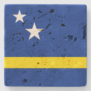 Curacao Flag Stone Untersetzer